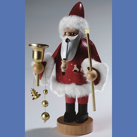 KWO Räuchermann Erzgebirge Santa Claus rot 18cm