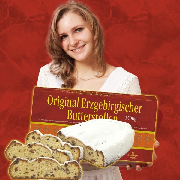 Original Erzgebirgischer Butterstollen 1500 Gramm